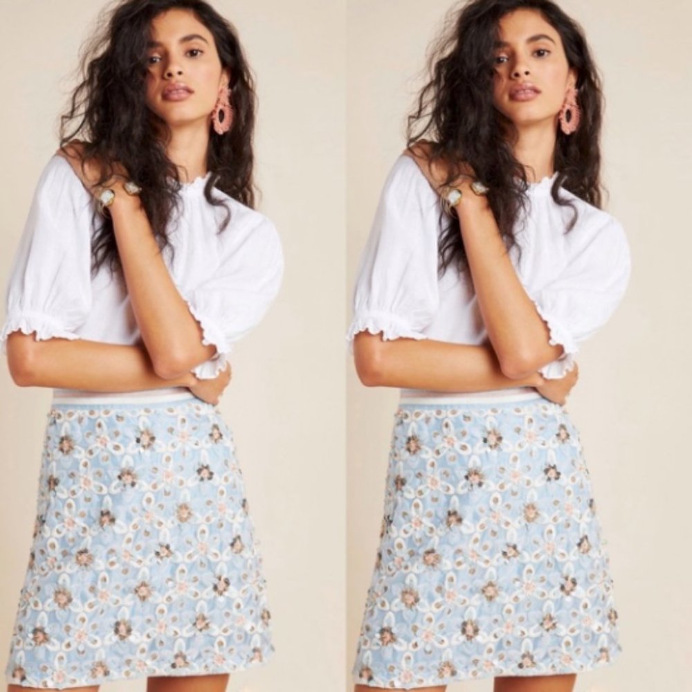 ANTHROPOLOGIE + MAEVE MINI SKIRT